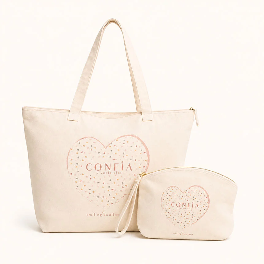 regalo bolso y neceser confía y vuela alto